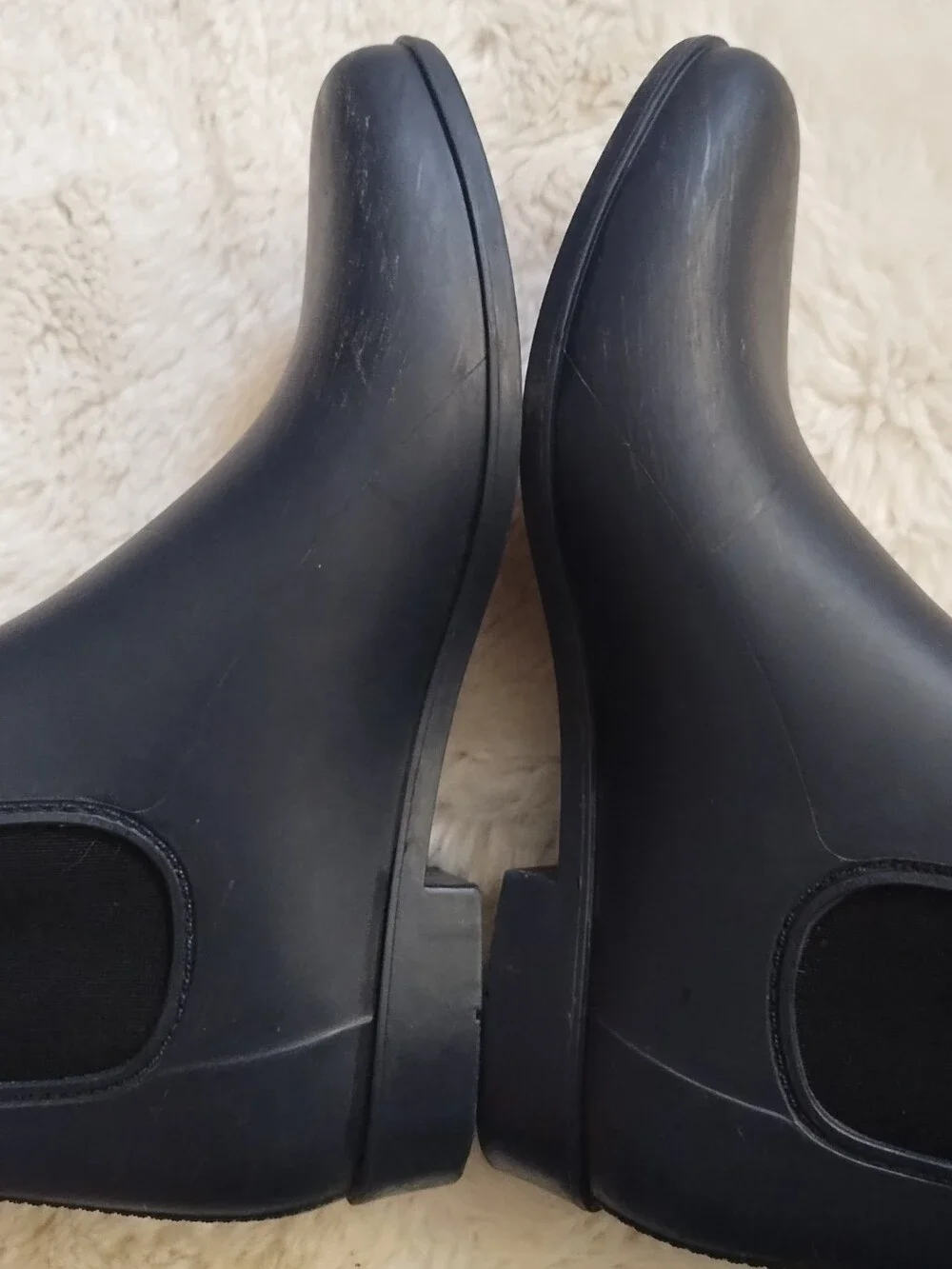 J. Crew Matte Black Chelsea Rain Boots